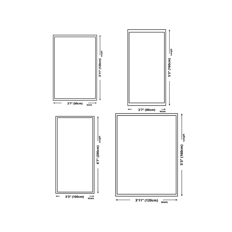 Minimalist Carpet Modern Abstract Print Rug Polyester Anti-Slip Carpet for Living Room