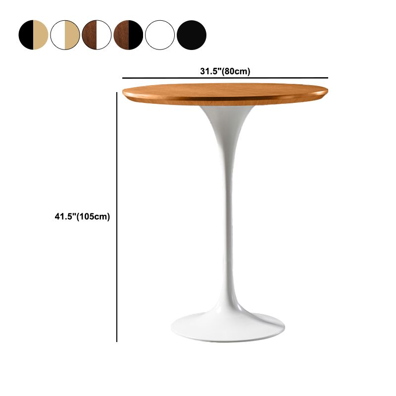 Pedestal Bar Wine Table Industrial Metal Round Pub Height Dining Table for Coffee Shop