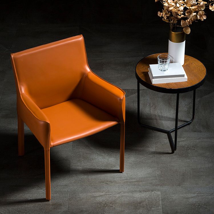 Upholstered Dining Chairs Faux Leather Kitchen Dining Arm Chair