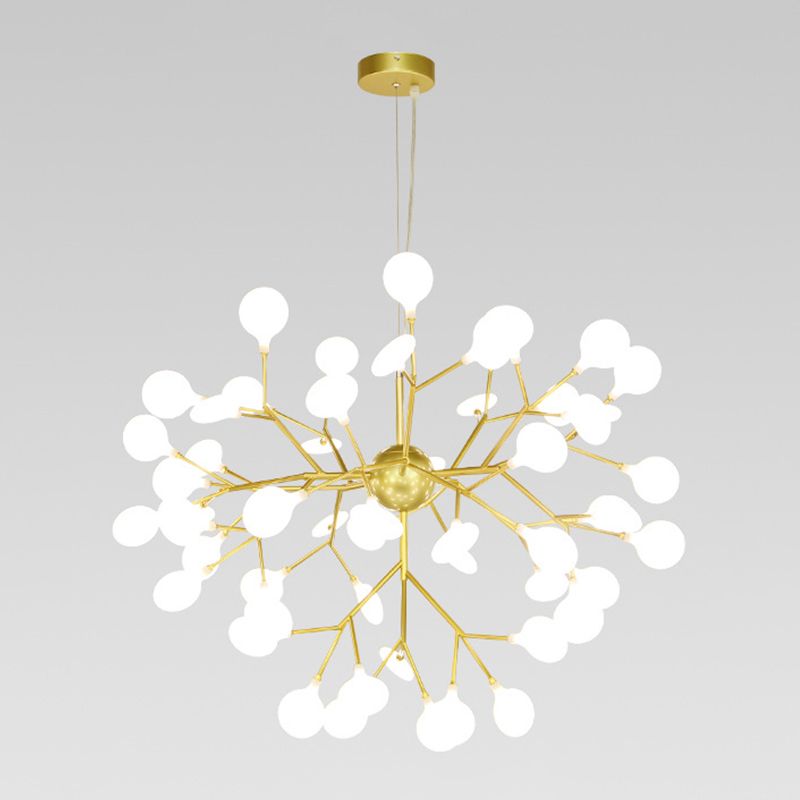 Metall einzigartige Form Kronleuchter leichter moderner Stil Multi -Light Hanging Lampe für Schlafzimmer