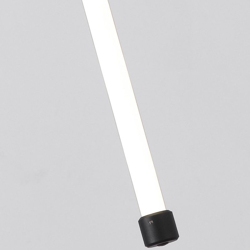 Metal Linear Island Pendant Modern 2-Light Island Lighting for Dining Room