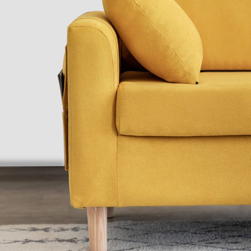 Scandinavisch kussenachters van de Velvet Loveseat met opslag voor appartement