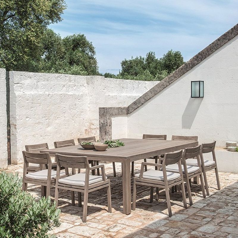 Boho Style Dining Set Wood Rectangular 1/5/11 Pieces Dining Set