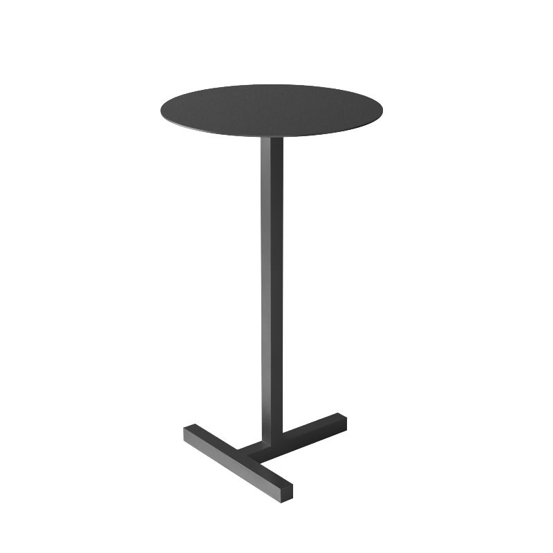 Mid-Century Modern Mental Coffee Table Round Top Shape Pedestal Cocktail Table