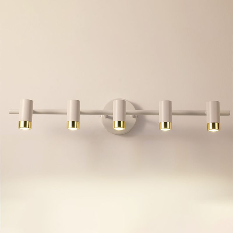 Cylinder Shape Modern Style Vanity Lights Metal LED Mirror Lights for Bathroom