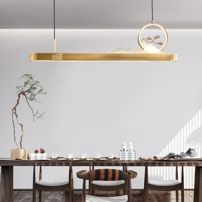 Luces LED lineales de 1 luces lineales de iluminación de la isla china para el comedor