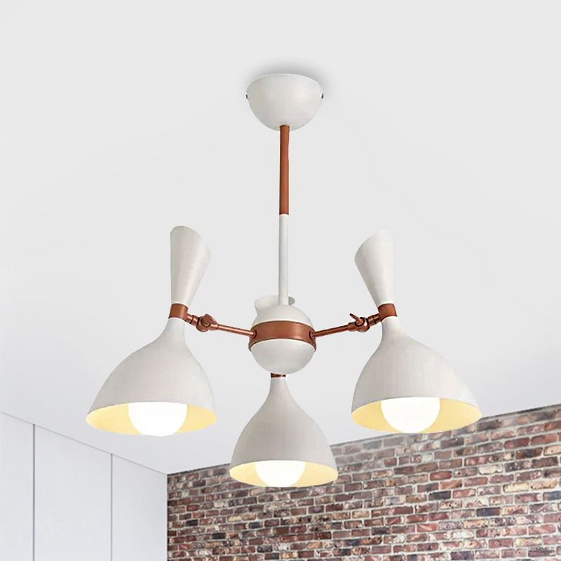 Living Room Kindergarten Pendant Light Metal Contemporary Monochrome Chandelier
