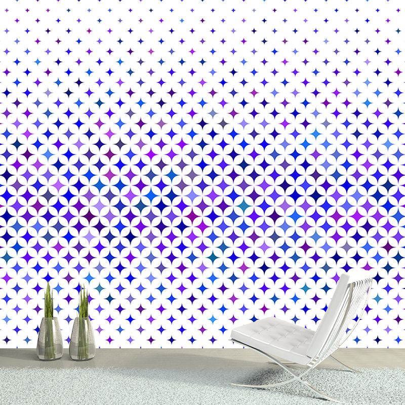 Geometry Illustration Wall Murals Mildew Resistant Wall Murals for Home