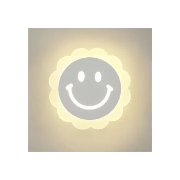 Platte gang trap muur sconce acryl mooi modern led muur licht in wit