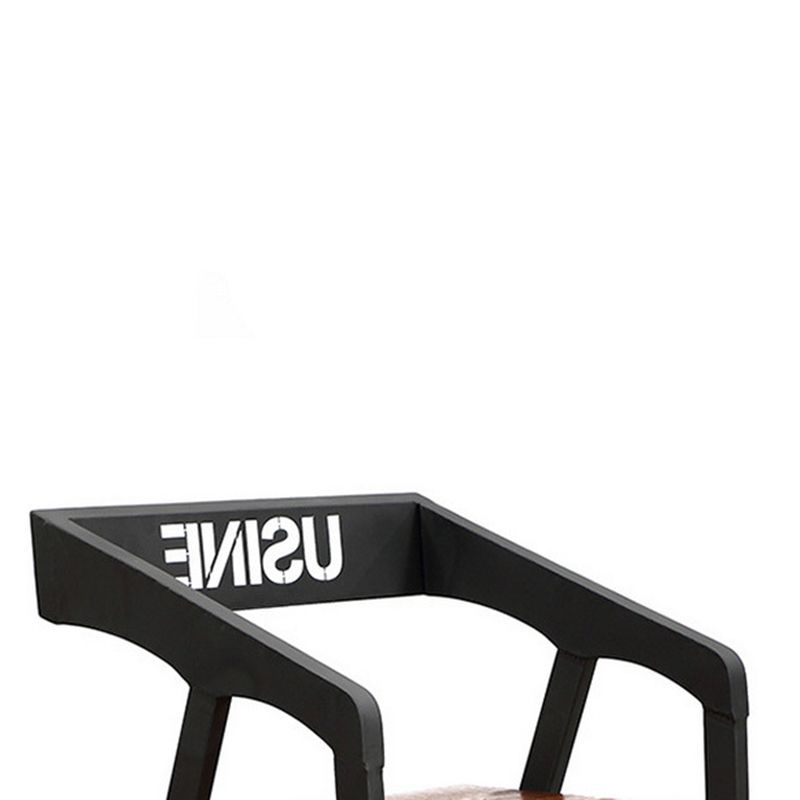 Metal Side Dining Chairs Industrial Open Back Dining Side Chair