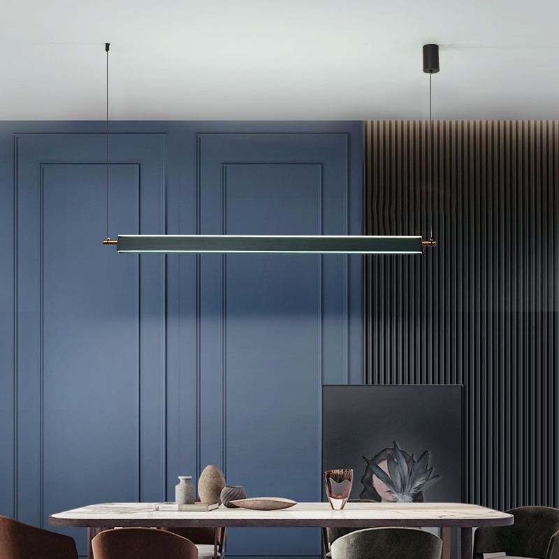 Estilo moderno Shape Shape Island Light Metal 2 Lights Island Light for Office