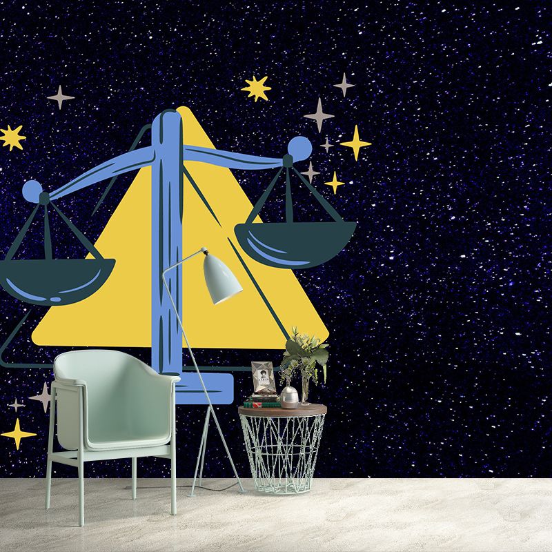 Illustration Wall Mural Wallpaper Constellation Sitting Room Wall Mural