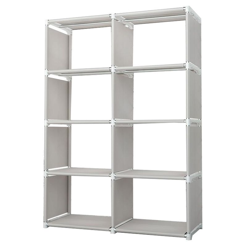 Contemporary Style Plastic Bookshelf Open Bookcase for Living Room