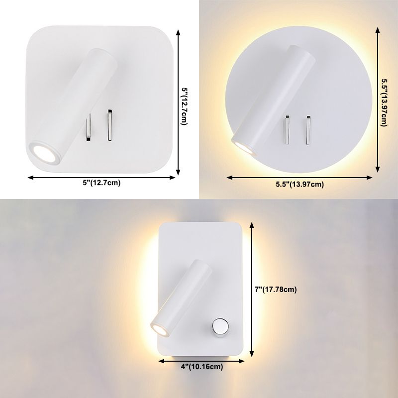Moderner Stil Metall Wandleuchte geometrische Form Lesen Wandleuchten für Schlafzimmer
