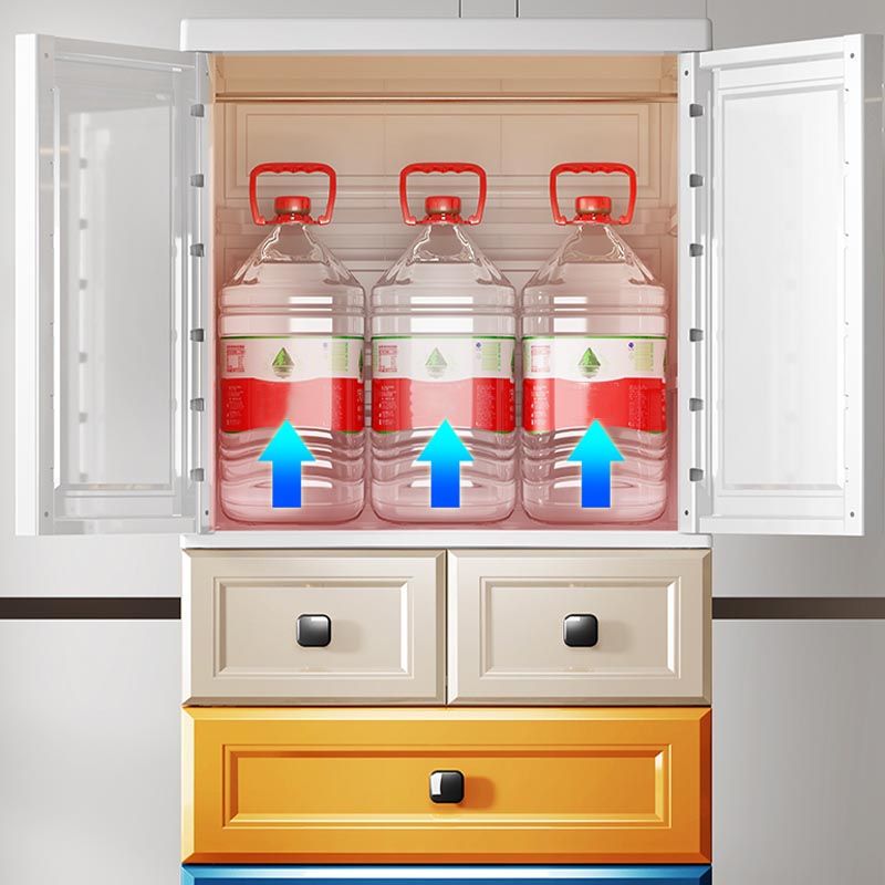 Contemporary Wardrobe Cabinet Plastic Hinged Wardrobe Armoire