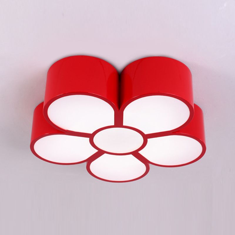 Blume LED Hängende Leuchte Cartoon Metall Klassenzimmer Deckenheizlampe