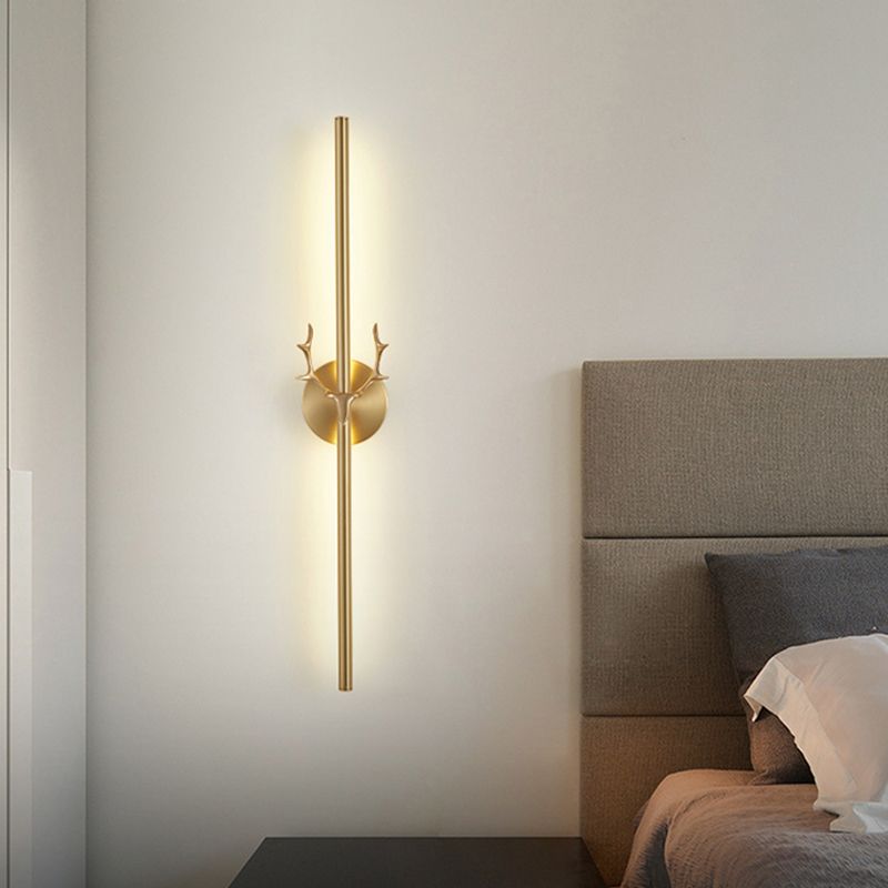 Modern Metal Shade Wall Lighting Fixtures Gold Shade Wall Lamp for Bedroom