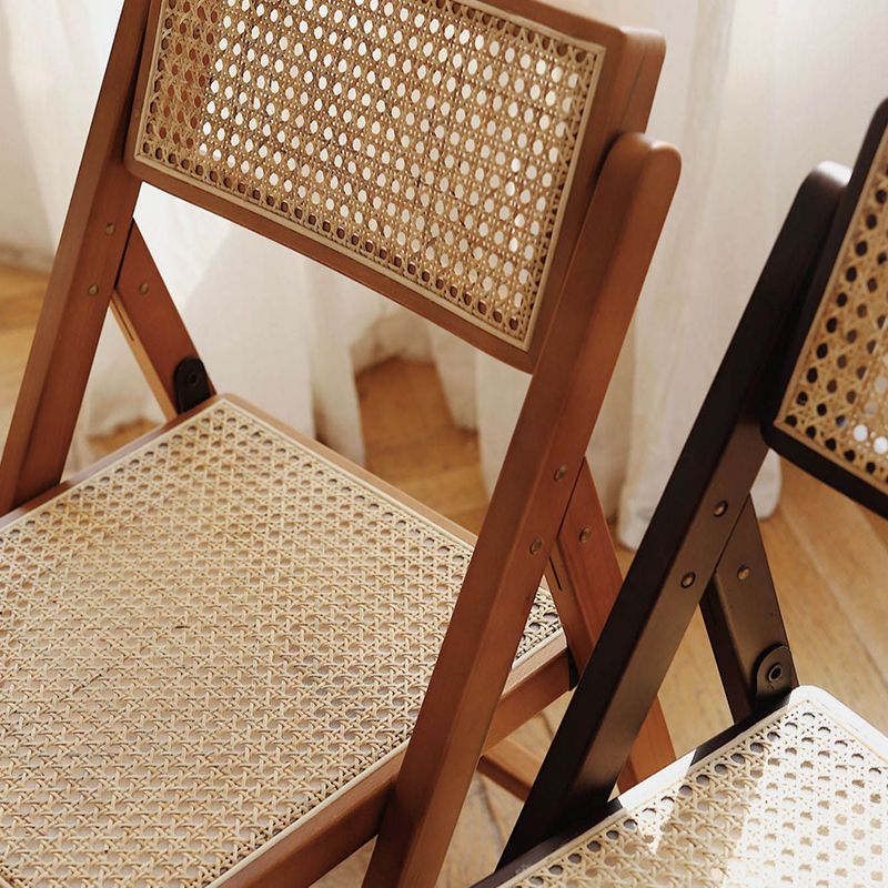 Folding Outdoors Modern Rattan Dining Chairs Patio Dining Chair