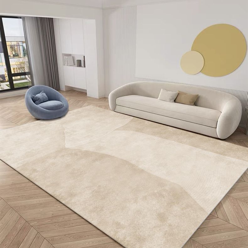 Abrikozen Toon eenvoudig Area Tapijten Polyester Kleurblok Afdruk Tapijt Tapijt niet-slip achteruitgang binnen Tapijt voor woonkamer