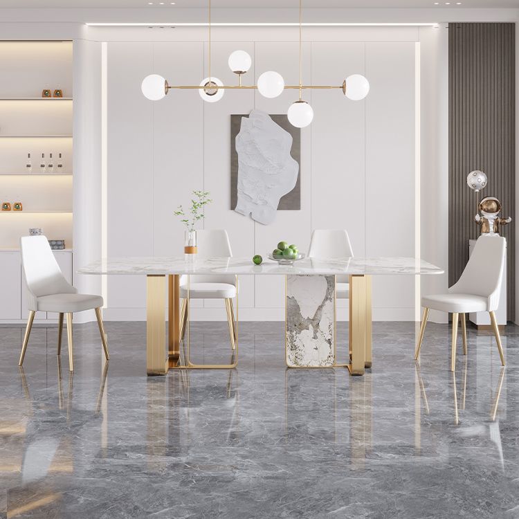Luxury Sintered Stone Top Dining Set 1/4/5/7 Pieces Dining Table with Chairs