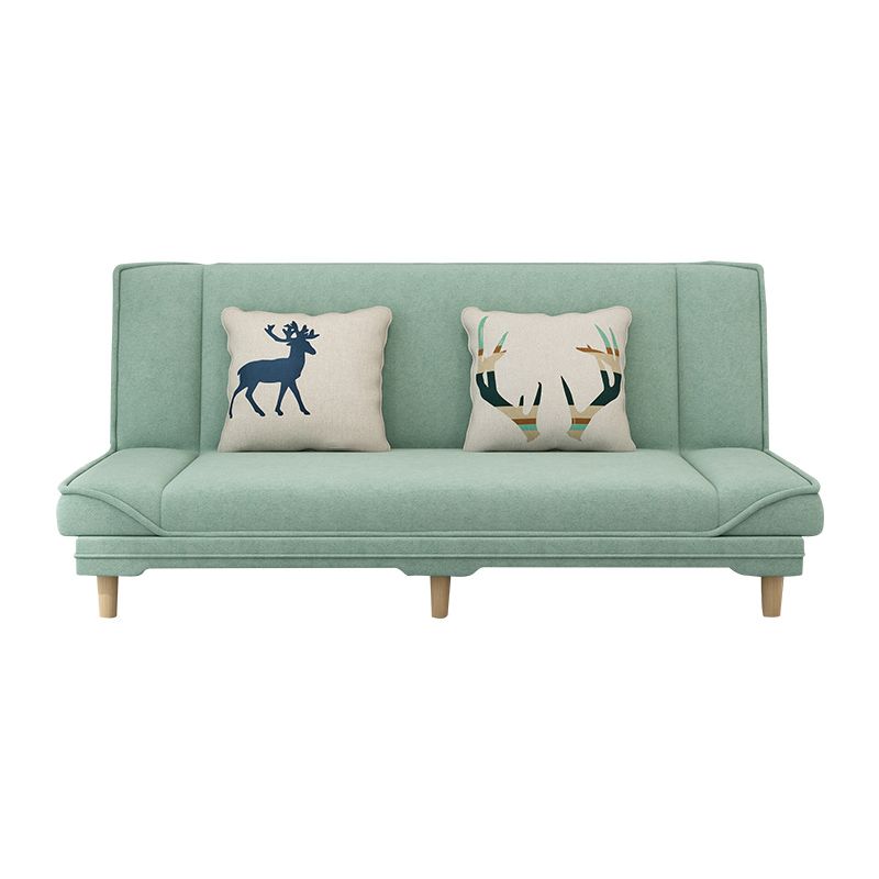 Tight Back 70.87" W √ó 23.62" D √ó 31.50" H Linen Armless Sofa with Foldable