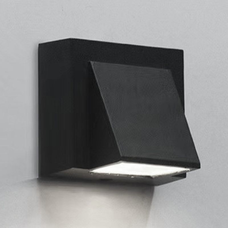 Geometric Wall Mounted Lamp Contemporary Metal Wall Lighting Idea