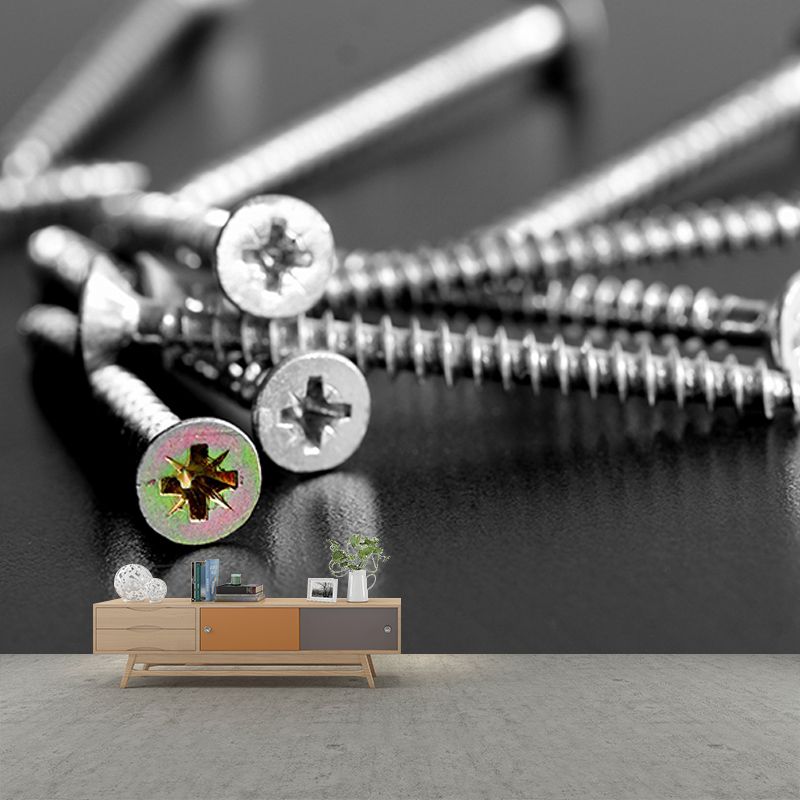 Garage Industrial Style Wall Mural Metal Decorative Eco-friendly Wall Art