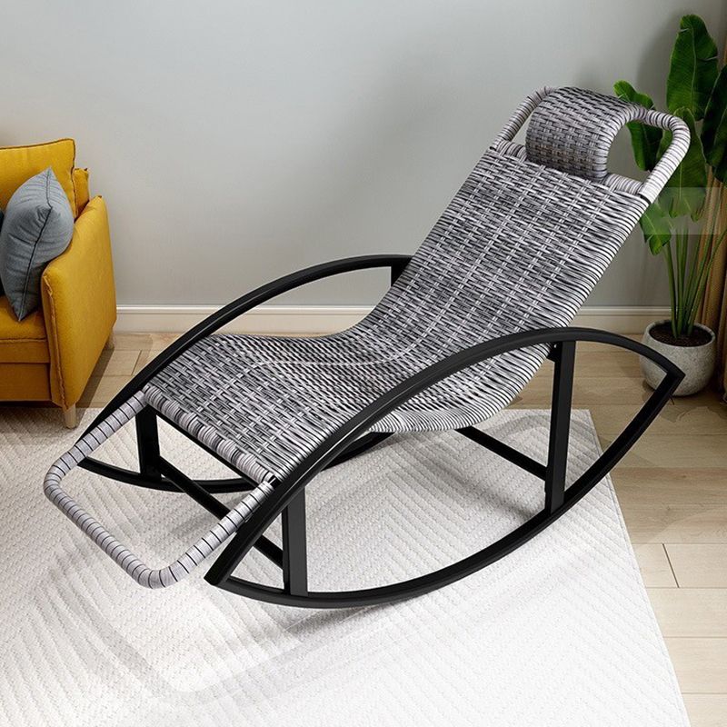Wicker Modern Rocking Chair Reclining Rocker Chair for Living Room