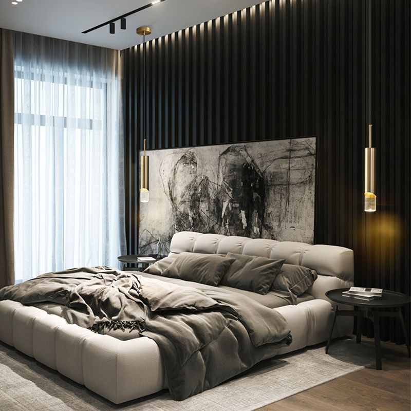 Lampada a led Lampada Simplicità Illuminazione a sospensione con una chiara tonalità acrilica per camera da letto