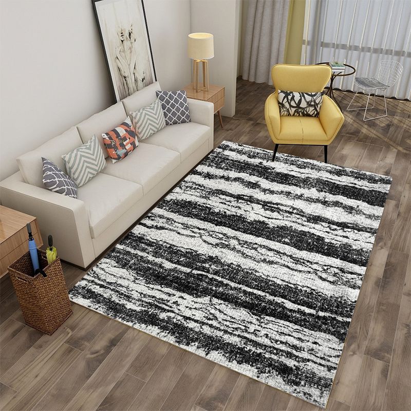 Tapis graphique moderne blanc moderne tapis de support sans glissement pour décoration intérieure