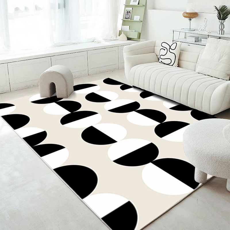 Modern style Abstraction Rug Polyester Non-Slip Area Rug for Home Decoration