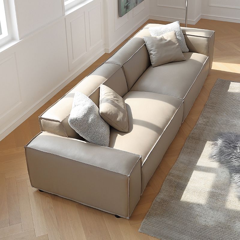 26"H Industrial Sofa Bed White Cushions Seating with Pillows