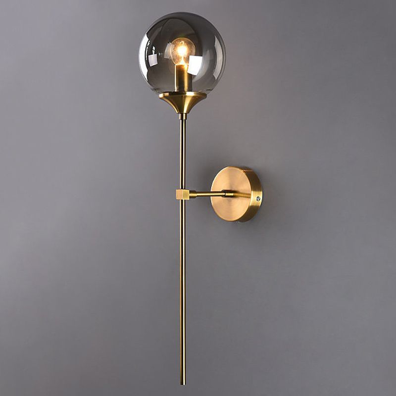 1 luminaire en verre mural clair