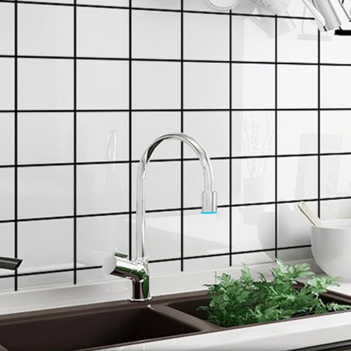 Plastic Peel and Stick Wall Tile Field Tile Wallpaper with Rectangular Shape