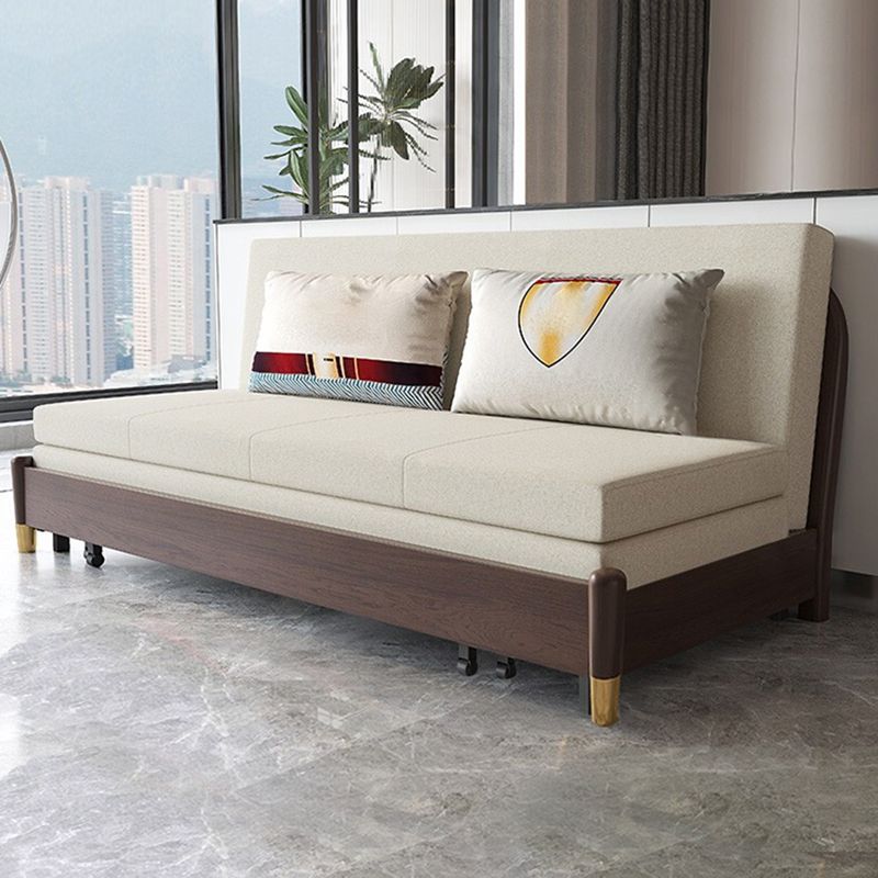 Glam Futon Sleeper Sofa Bed Pillow Back Futon Sleeper Sofa with Storage