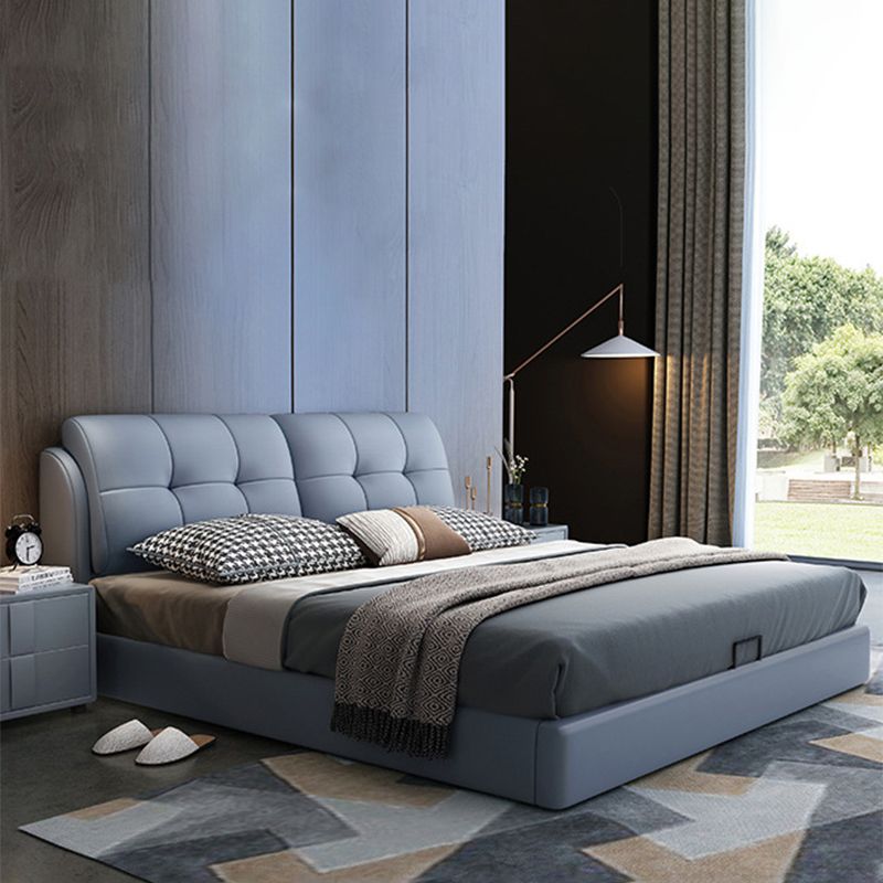 Contemporary Pine Wood Storage with Headboard Lift Up Storage Rectangular Bed Frame