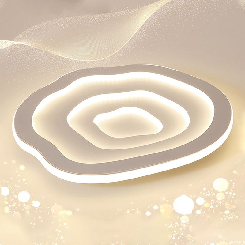 16"/20"/23" Long Flush Ceiling Light Fixture with Acrylic Shade Modern Flush Mount