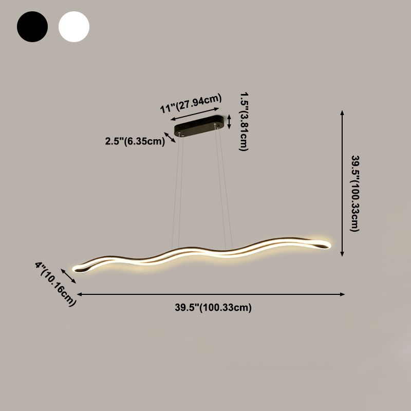 LED Island Light Dining Dining Room Kitchen Modern Simple Style Light