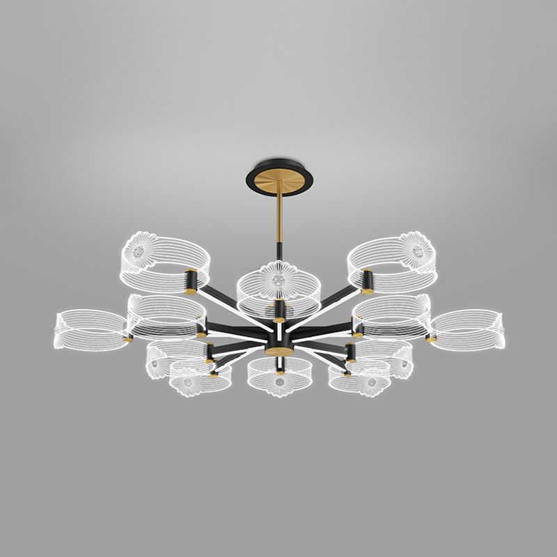 Multi -Leuchtring -Zweighängung mit modernem Metallhängellicht für Esszimmer hängende Leuchten