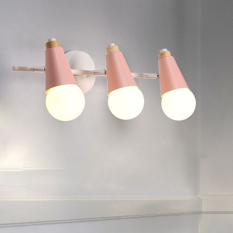 Multi Lights Geometric Wall Lights Modern Style Metal Wall Lighting Fixtures