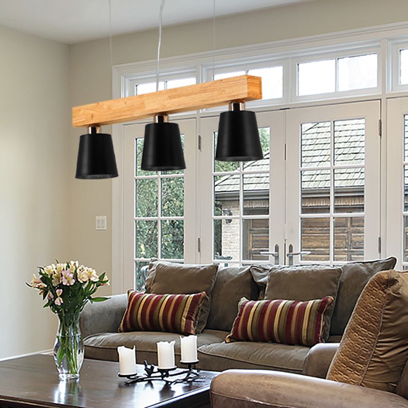 Lampada a sospensione a sospensione a 3/5 luci a 5 luci, lampada a goccia di ferro moderna in nero/bianco con cavo regolabile