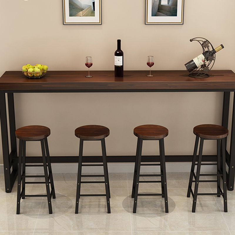 Armless Counter Height Stools with Footrest, Contemporary for Bristol