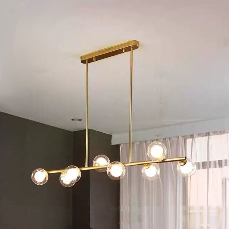 Nordic Modern Hanging Pendant Lights Global Linear Hanging Lamps for Dining Room