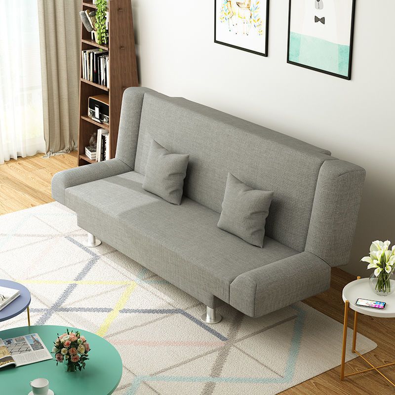 Modern Linen Sofa 23"W Tight Back Armless Couch for Living Room
