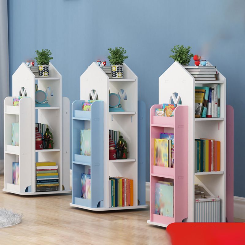 Scandinavian Open Back Standard Bookshelf Engineered Wood Bookcase