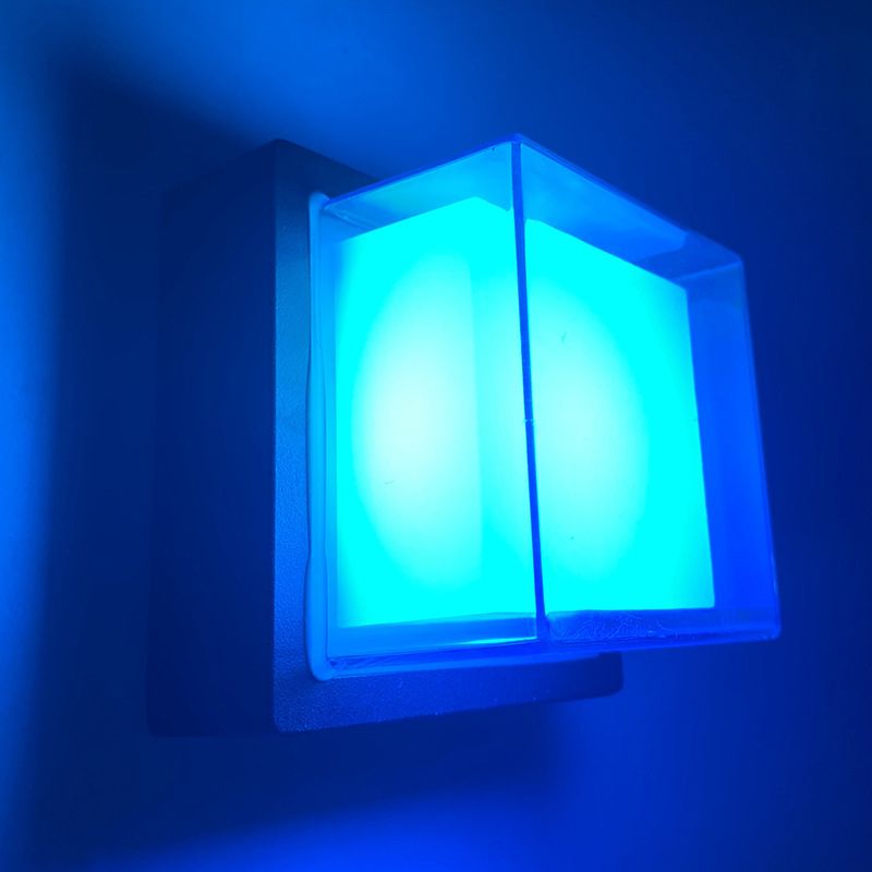 Contemporary Geometric Sconce Light Fixture Metal 1 Light LED Wall Mounted Light