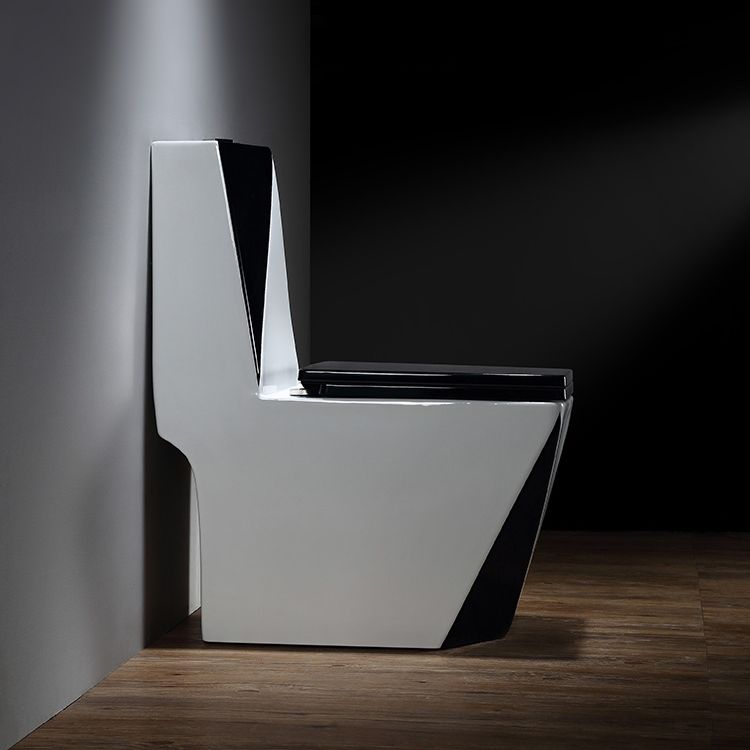 Skirted Traditional Toilet Floor Mount One-Piece Toilet with Slow Close Seat