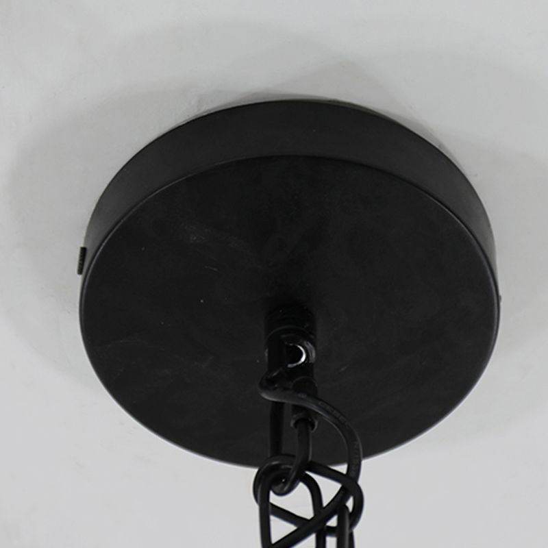 Forme de baril Éclairage suspendu en verre de style moderne 1 pendentif léger pour chambre à coucher