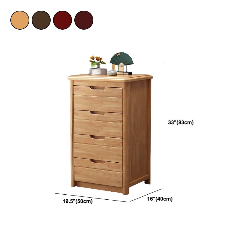 Traditional Solid Wood Storage Chest Dresser Bedroom Vertical Dresser