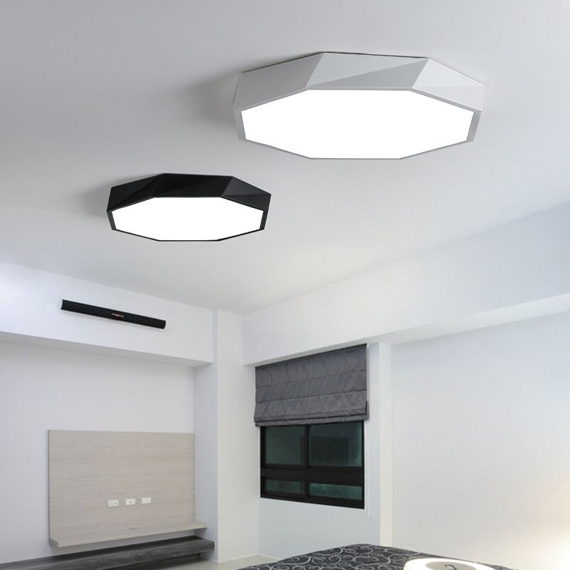Plafonnier encastré géométrique en métal, luminaire LED de Style nordique